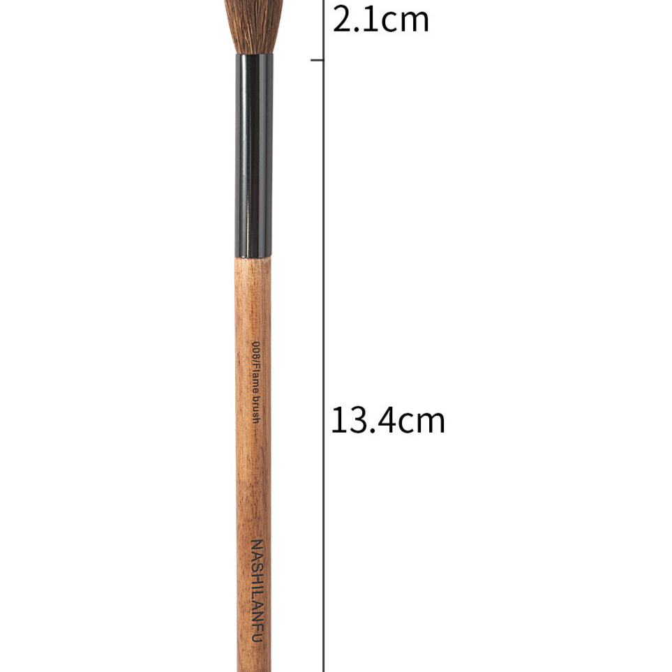 14-Piece Natural Wood Makeup Brush