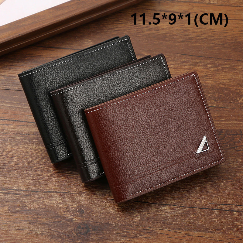 Mens Short Horizontal Leather Wallet