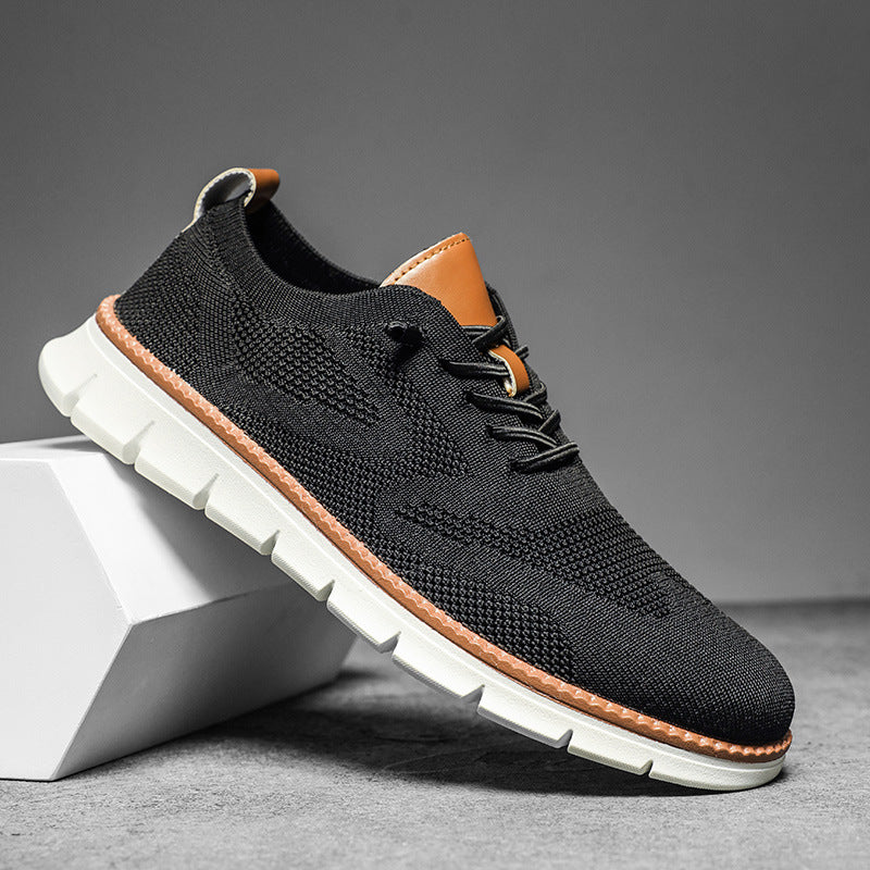 Men's Breathable Fly Woven Mesh Sneakers Casual Running Shoes