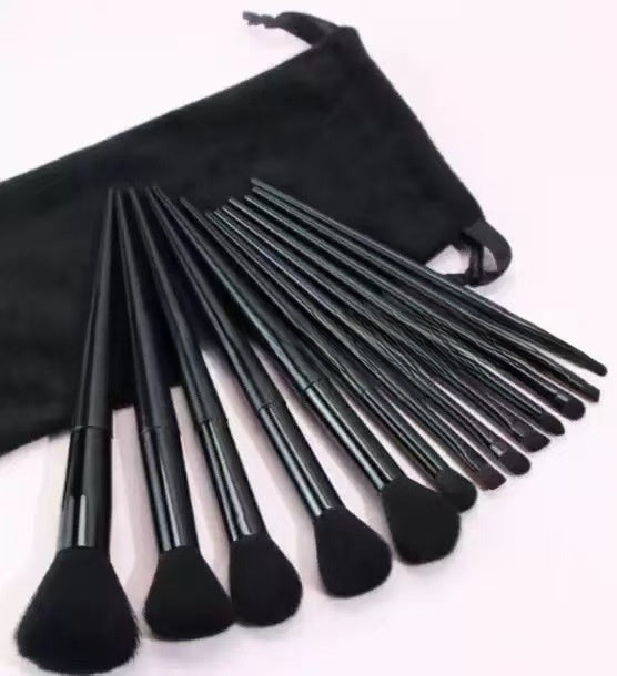 13 Piece Makeup Brush Set for Powder Blush Eye Lip