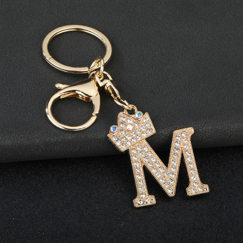 Fashion Zinc Alloy Letter Keychain Pendant