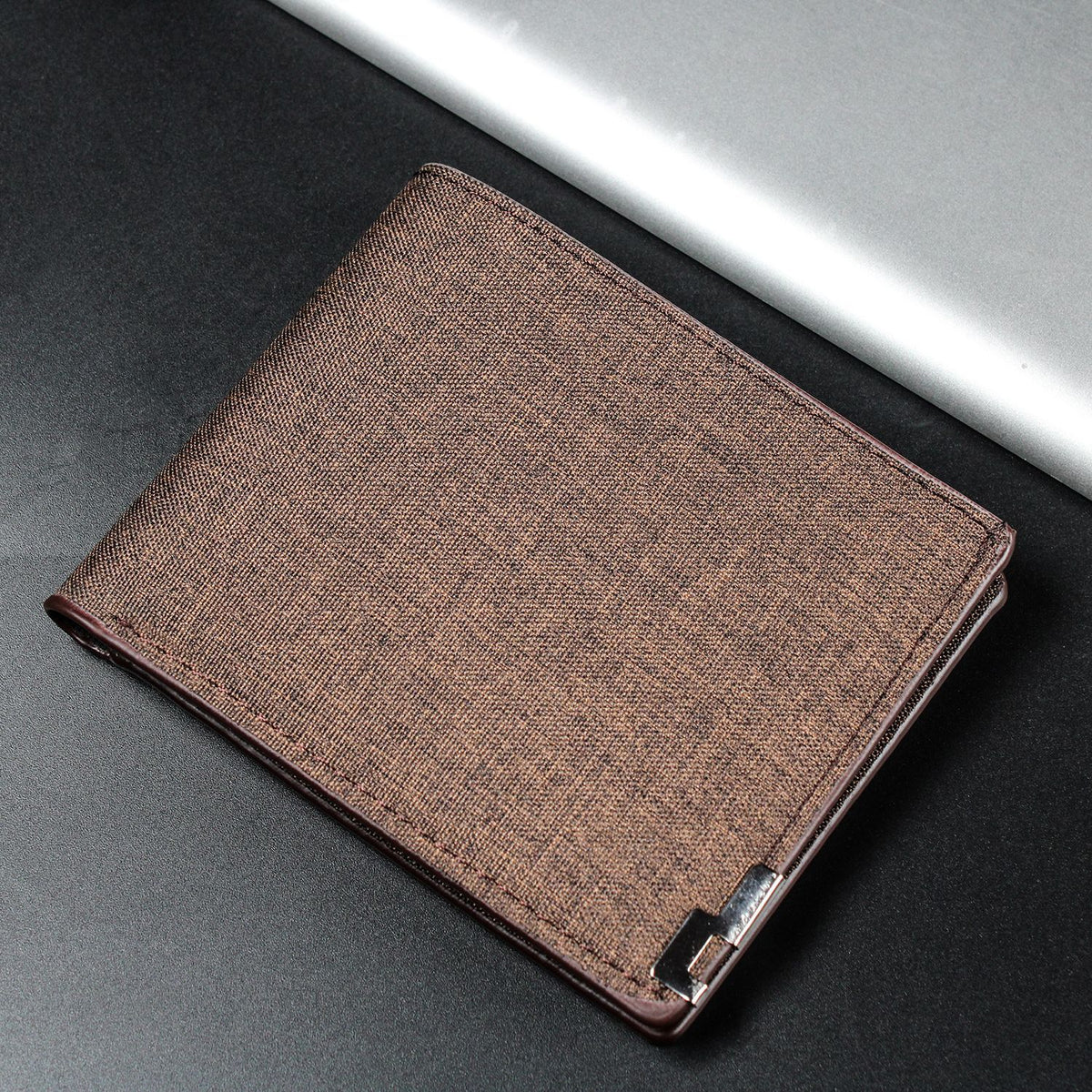 Mens Short Canvas Wallet