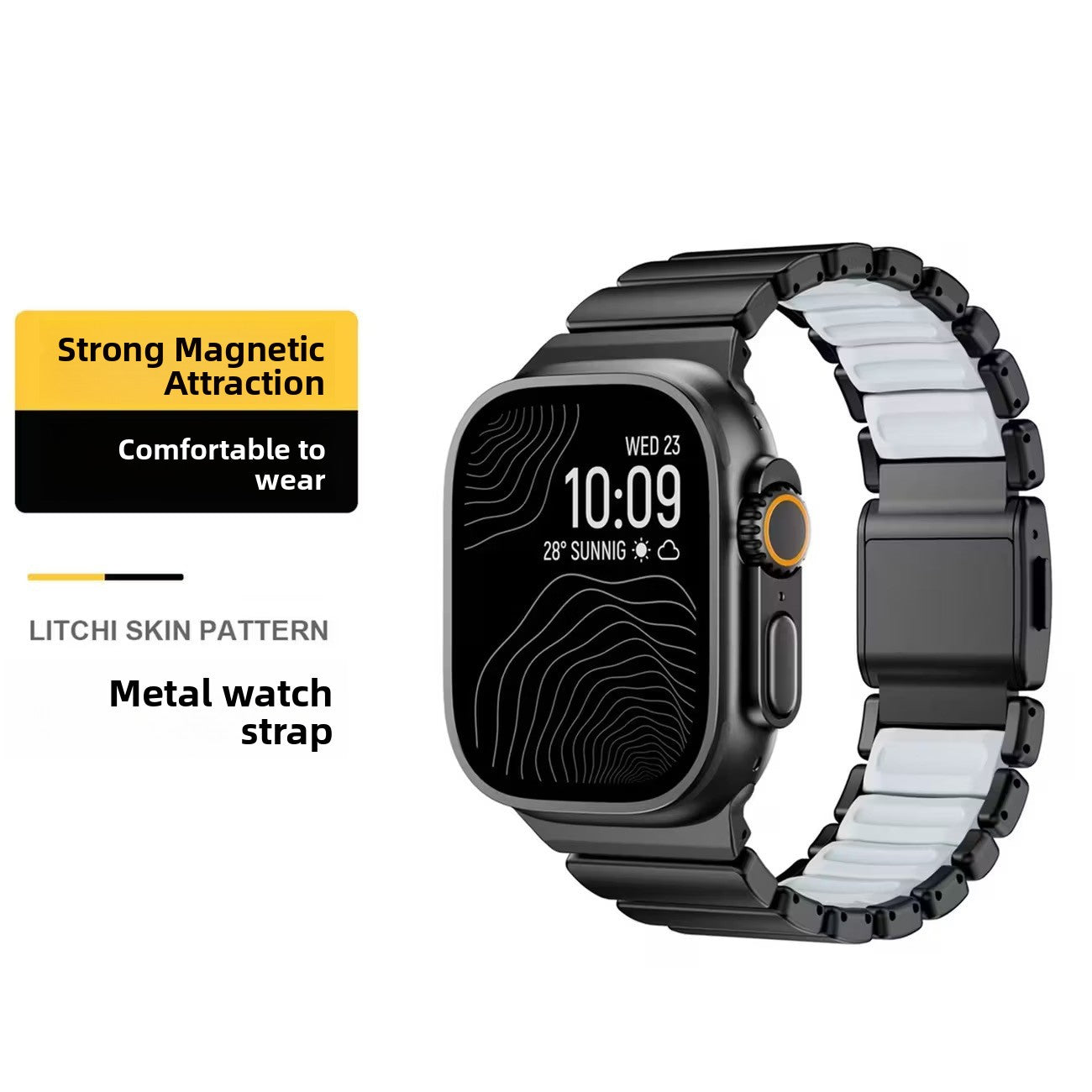 Magnetic Titanium Alloy Watch Strap for Apple Ultra S11/S12