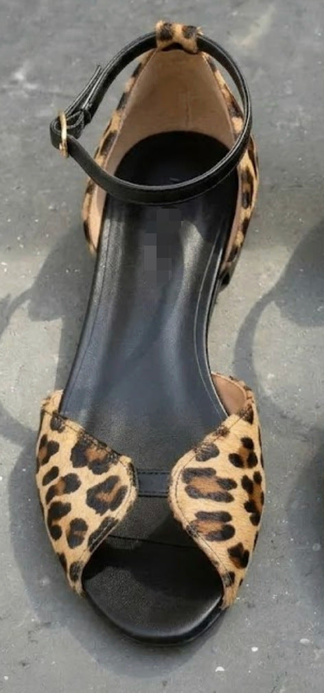 French Retro Flat Sandals for Women
