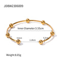 Amazon explosions do not fade titanium steel bracelet light luxury very simple wind steel ball stainless steel bracelet accessories new wholesale