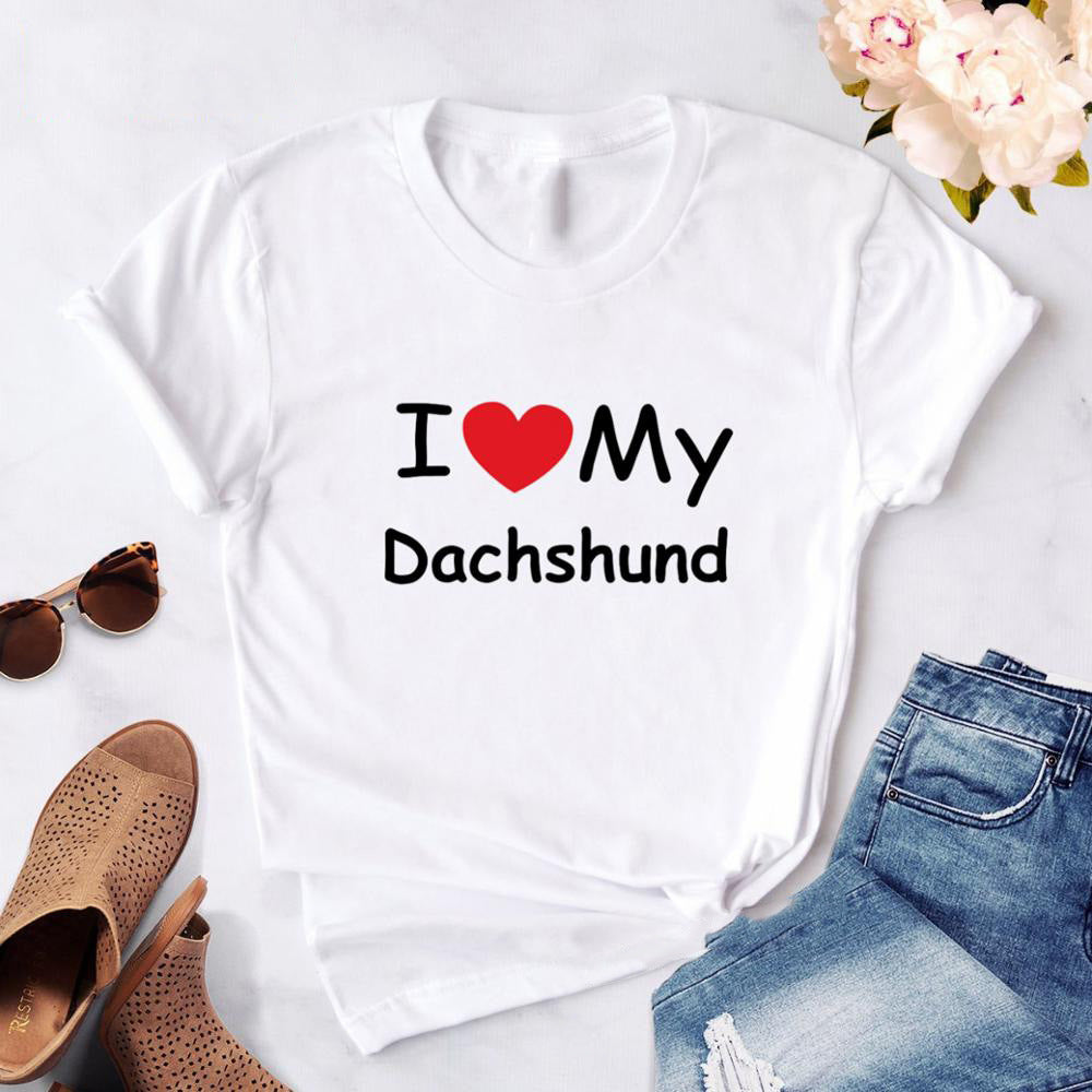 Dachshund Printed Women Tshirt