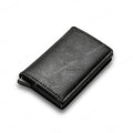 RFID Blocking Automatic Pop-Up Ultra-Thin Carbon Fiber Card Holder Wallet