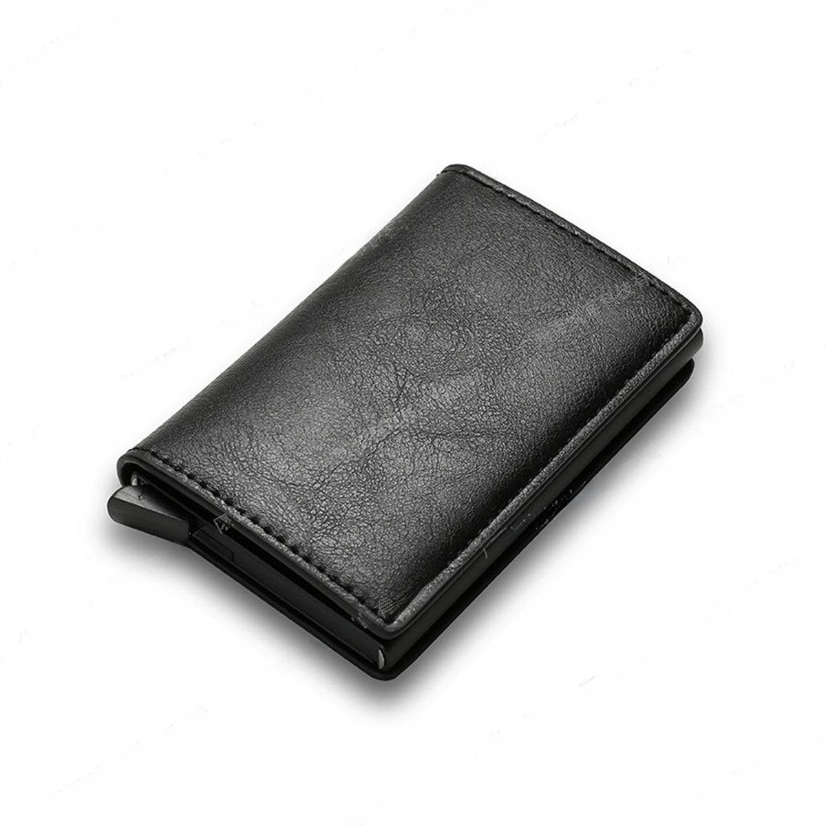 RFID Blocking Automatic Pop-Up Ultra-Thin Carbon Fiber Card Holder Wallet
