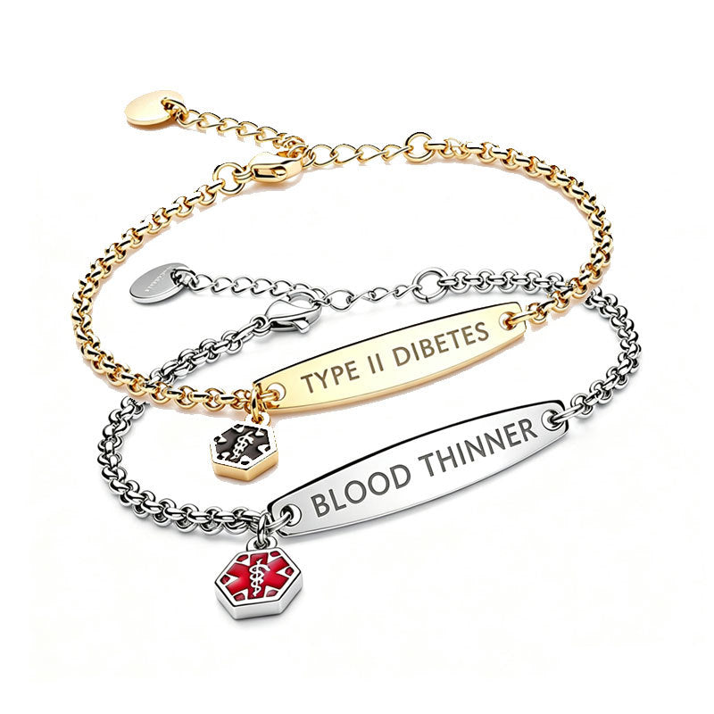 Stainless Steel, Waterproof, Non-Fading, Unisex Bracelet