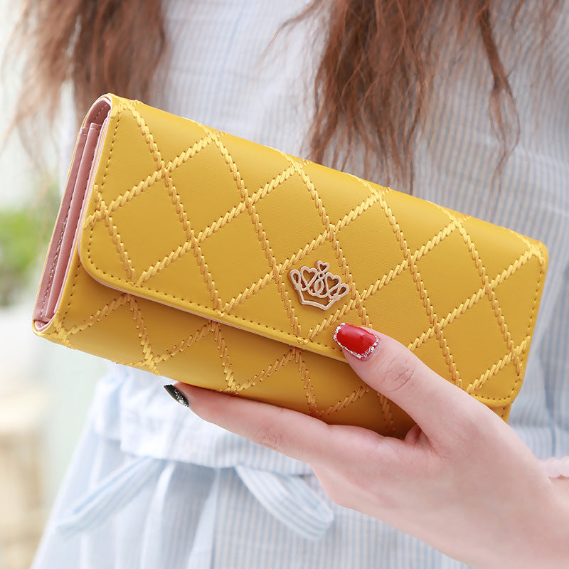 Women's Embroidery Pattern Three-fold Wallet