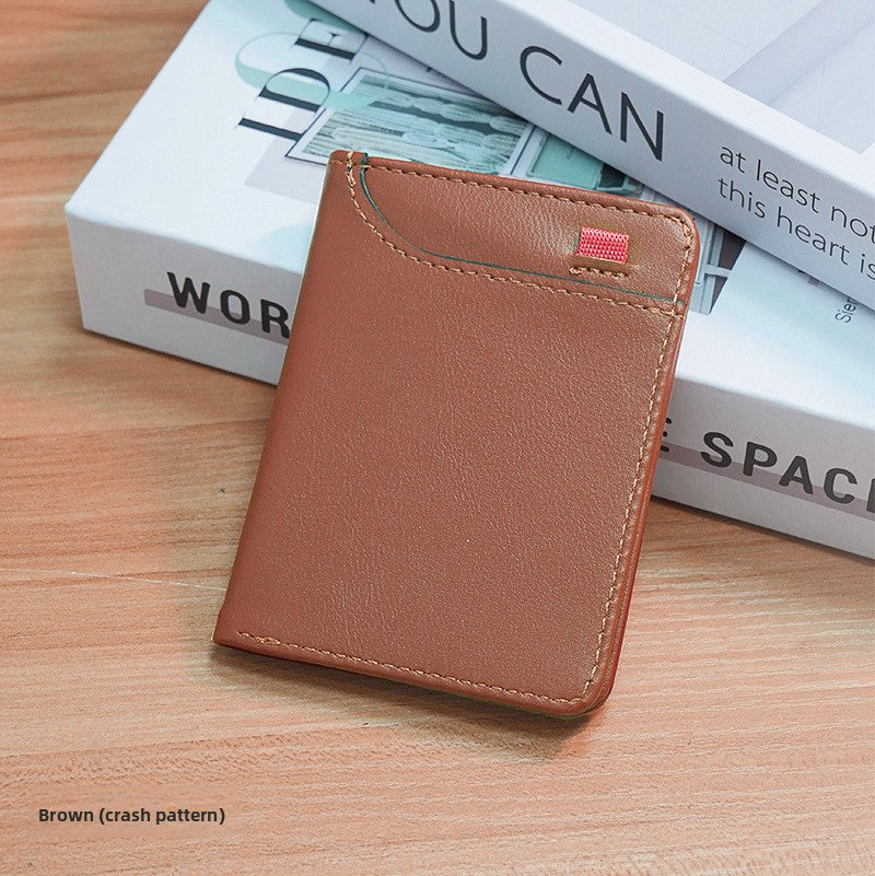 Vertical Multi Slot PU Card Holder Wallet