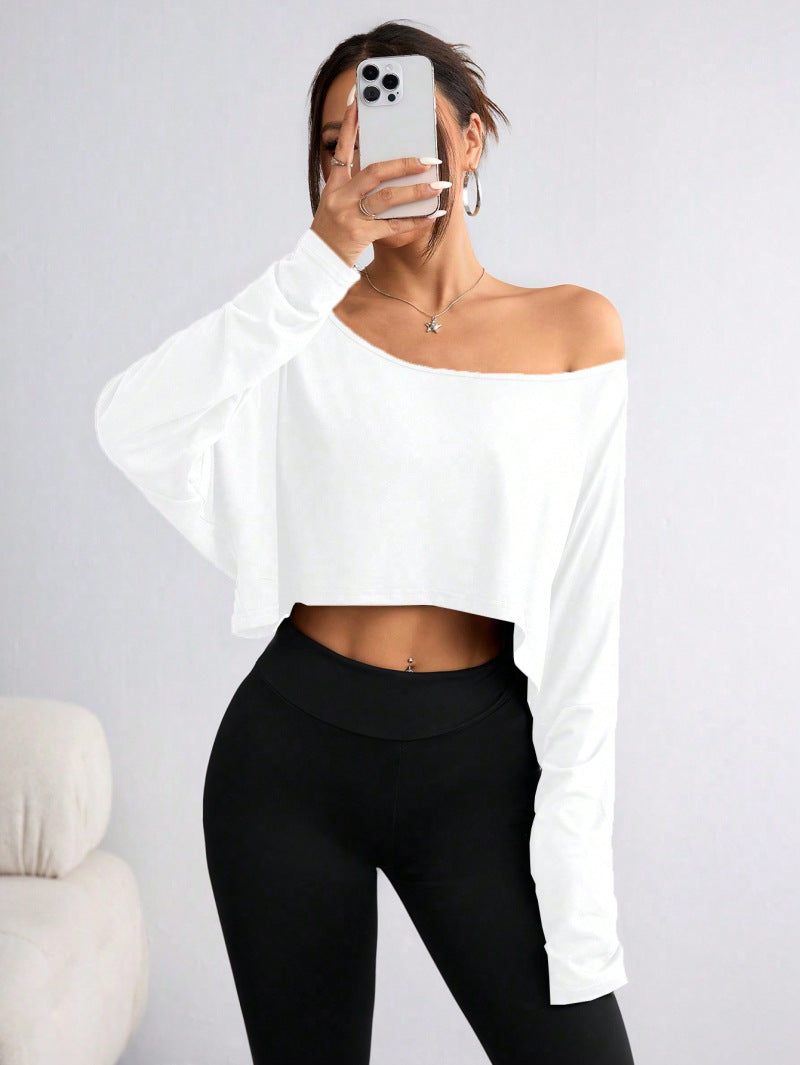 Womens Off Shoulder Loose Fit Tshirt