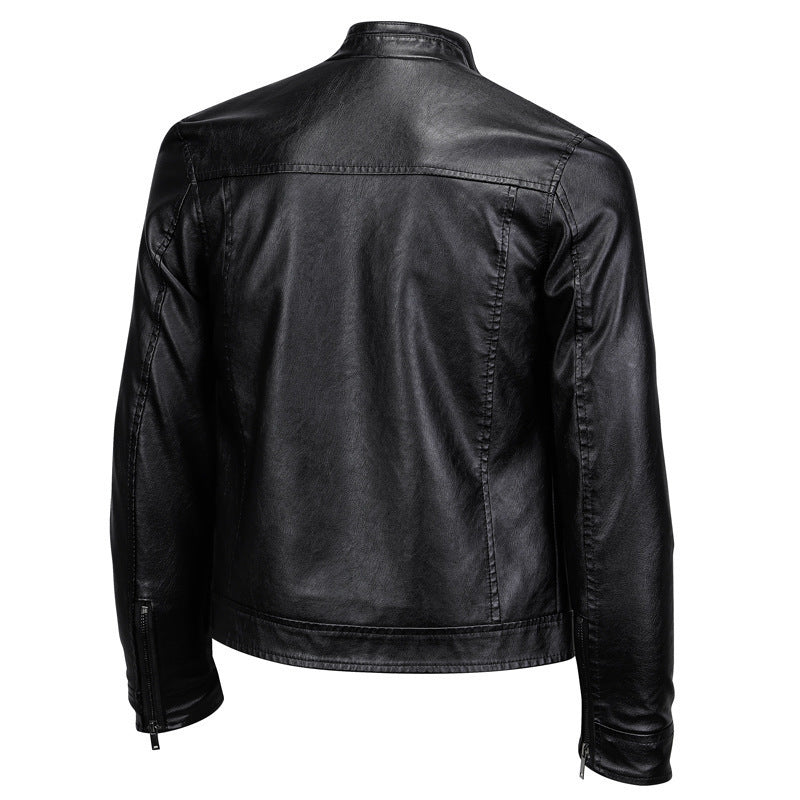 Men's Casual PU Leather Jacket