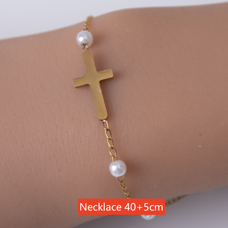 Religious Cross Stainless Steel Jewelry Bracelet