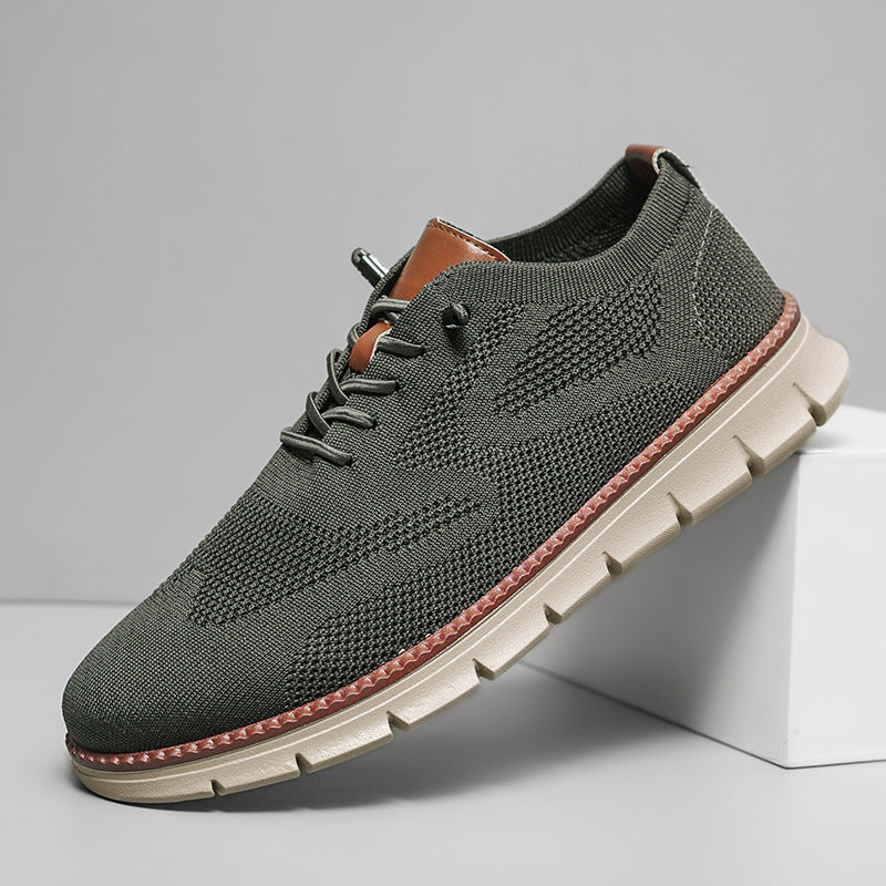 Men's Breathable Fly Woven Mesh Sneakers Casual Running Shoes