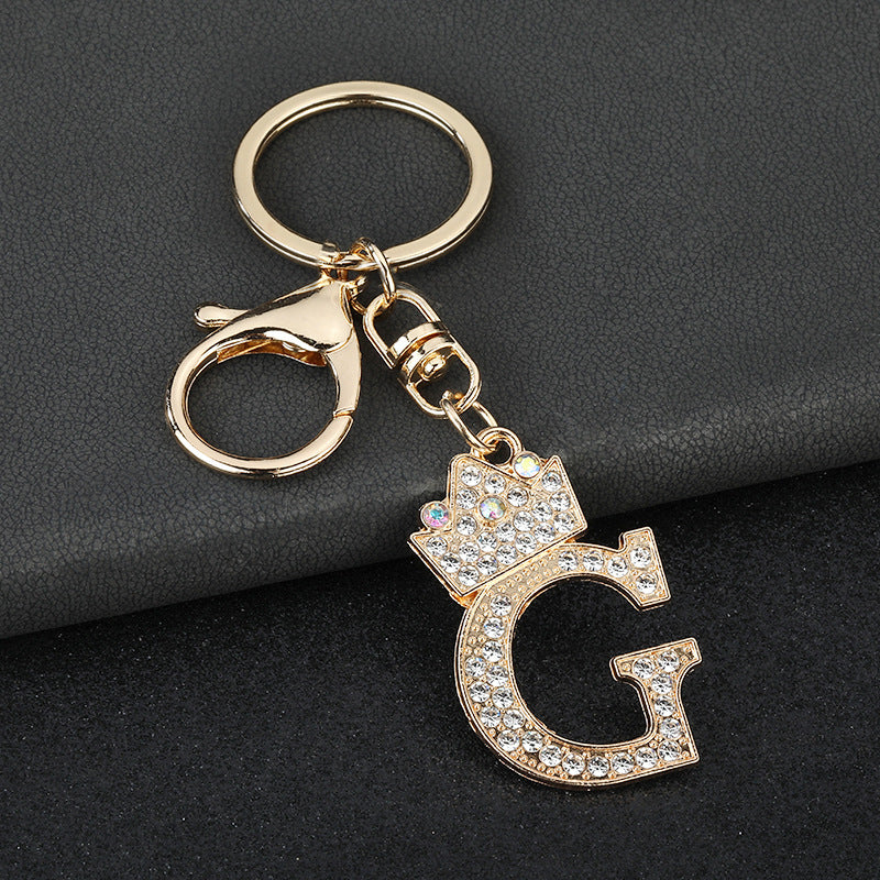 Fashion Zinc Alloy Letter Keychain Pendant