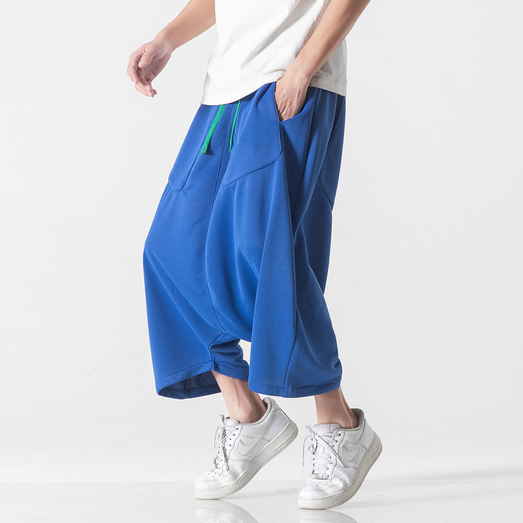 Japanese Style Cropped Casual Pants