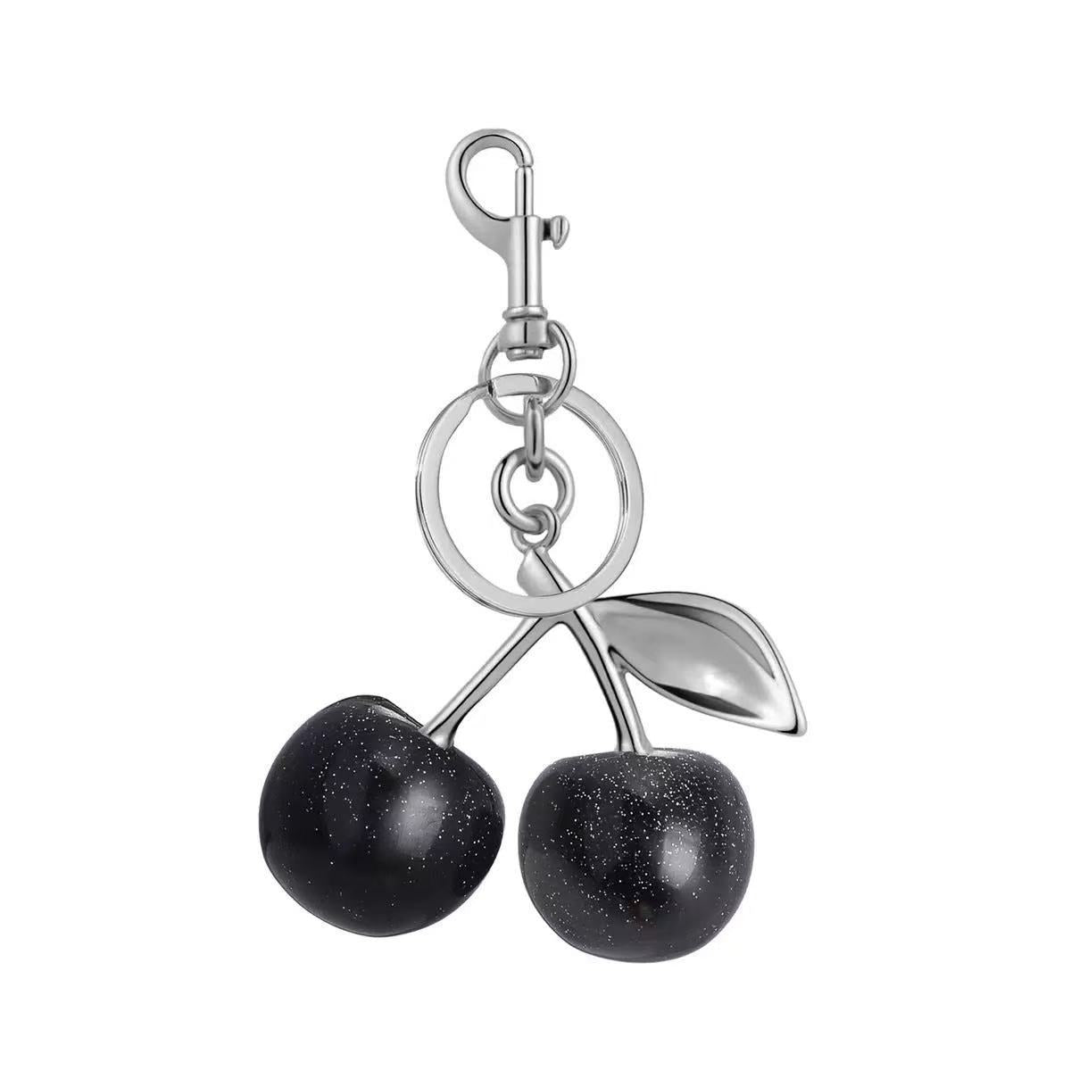 Cherry Keychain Bag Charm Metal Pendant