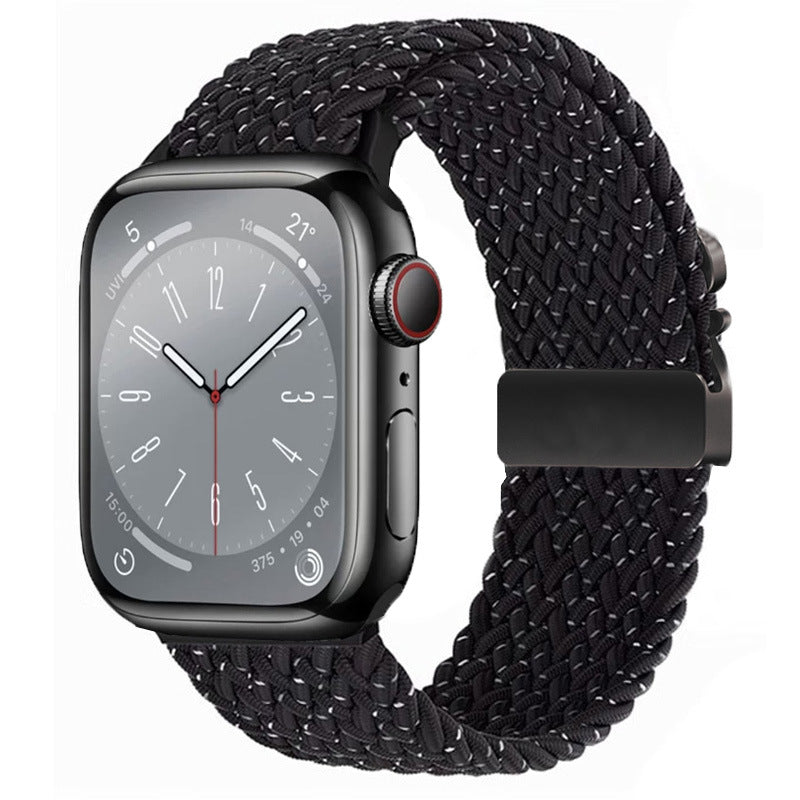 Braided Nylon Apple Watch Strap with Parachute Buckle