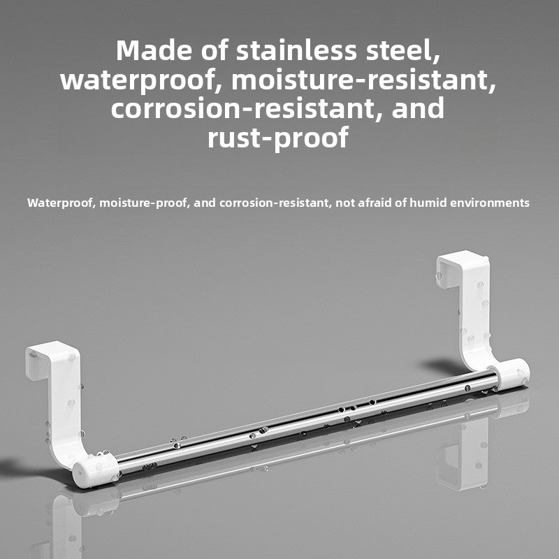 Stainless Steel Door Mounted Towel Rack