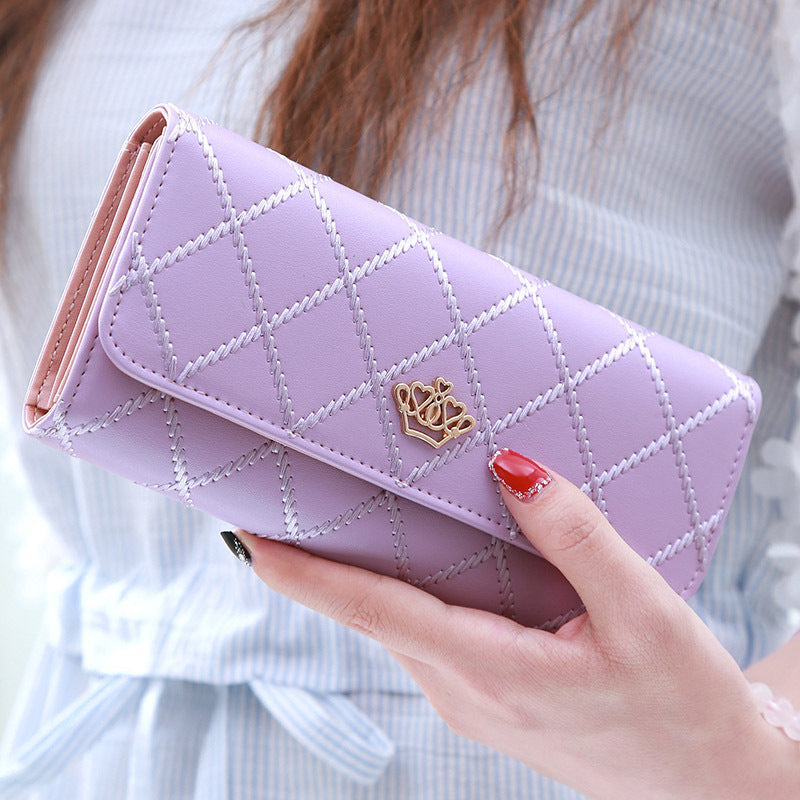 Women's Embroidery Pattern Three-fold Wallet