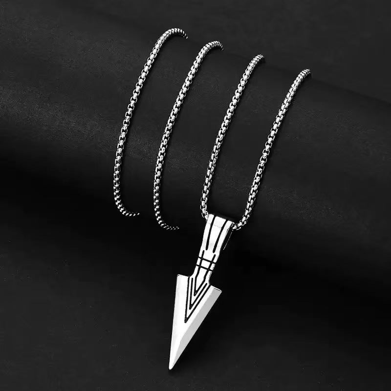 Geometric Arrow Pendant Necklace