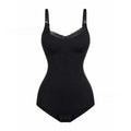 Lace Trim Adjustable Strap Shapewear Bodysuit