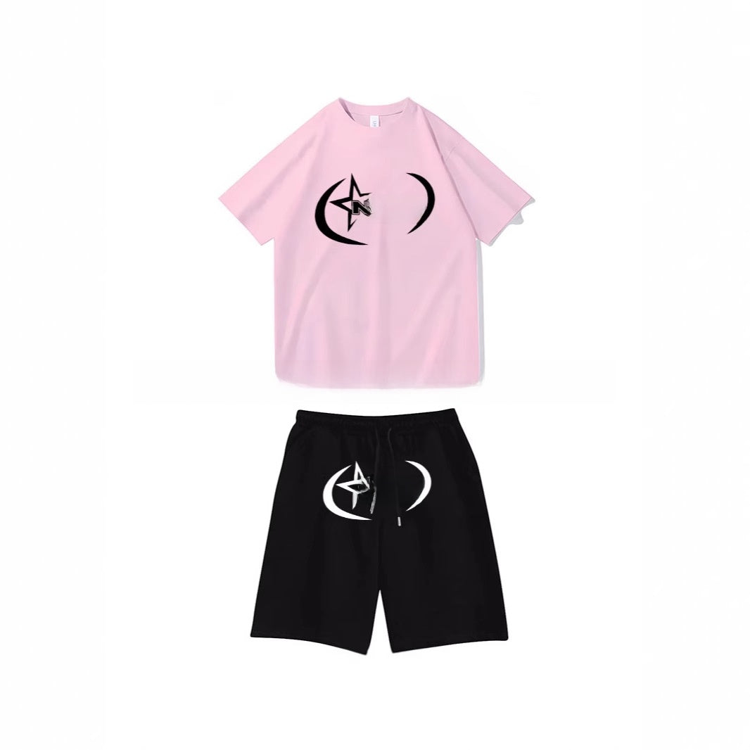 Straight Pants Streetwear Unisex Set
