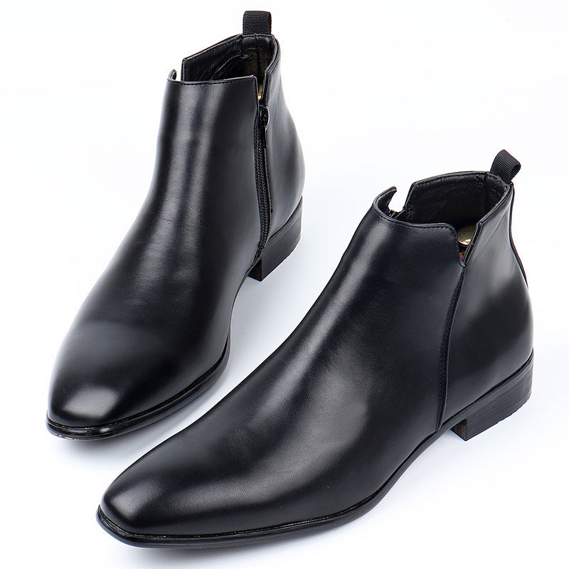 Men's Square Toe Chelsea Boots Ankle Boots