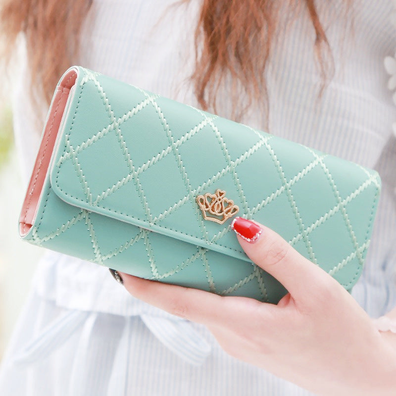 Women's Embroidery Pattern Three-fold Wallet