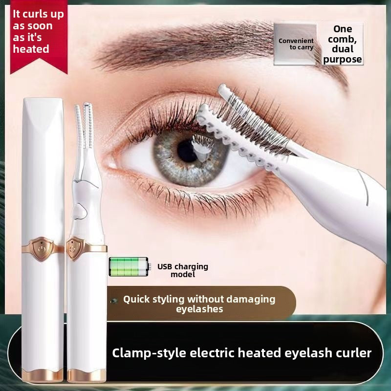 Electric Heated Eyelash Curler Portable Rechargeable