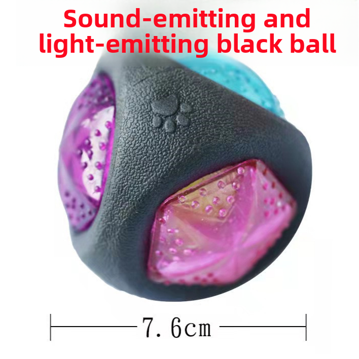 Glow in the Dark Chew Resistant Rubber Pet Training Ball