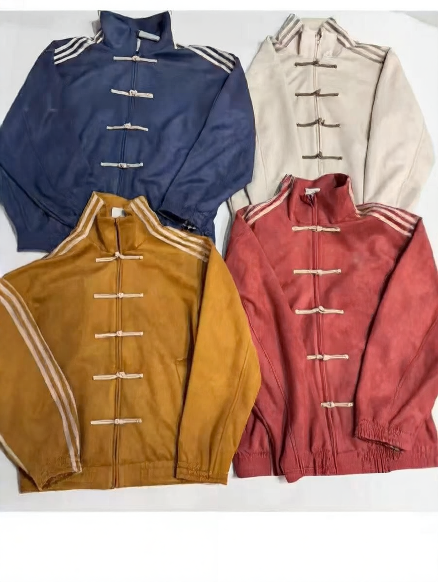 Men's and women's stand-up collar jackets