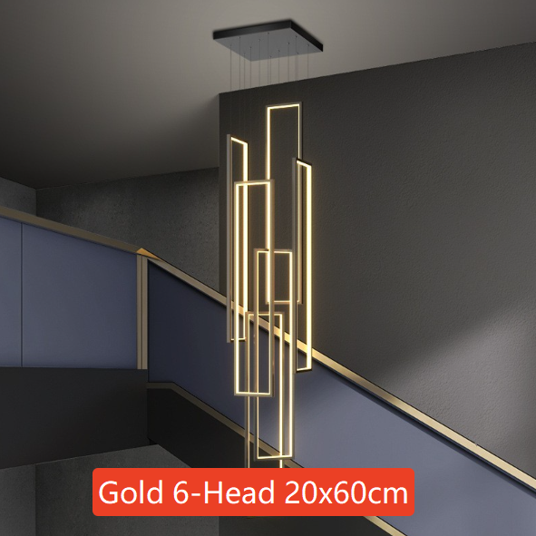 Modern Rectangular LED Chandelier