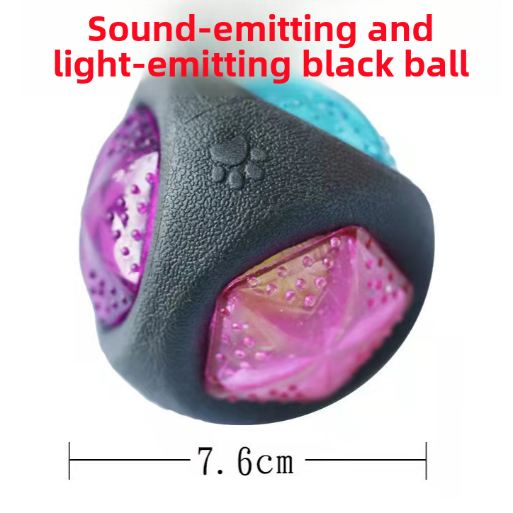 Glow in the Dark Chew Resistant Rubber Pet Training Ball
