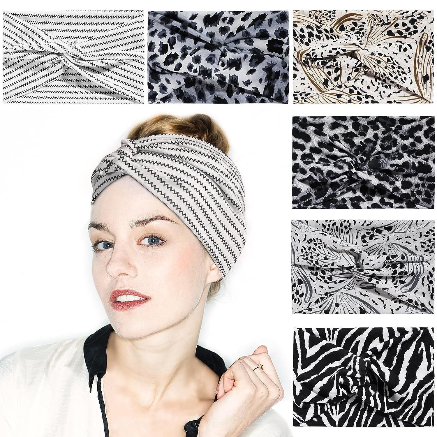 Elastic Wide Sports Hairband for Women