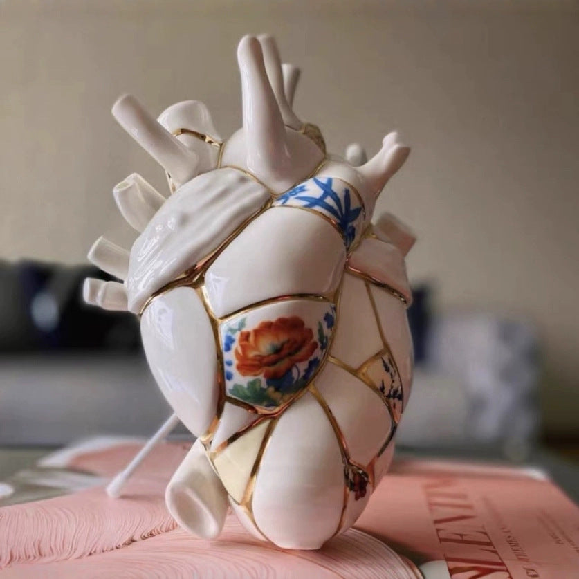Heartbeat Ceramic Vase