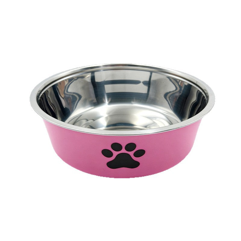 Stainless Steel Pet Bowl, Double-Layer Plastic Dog Bowl, Cat Bowl, Feeding Bowl for Food and Water, Pet Feeding Bowl, Cat Bowl Wholesale