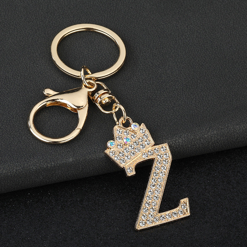 Fashion Zinc Alloy Letter Keychain Pendant