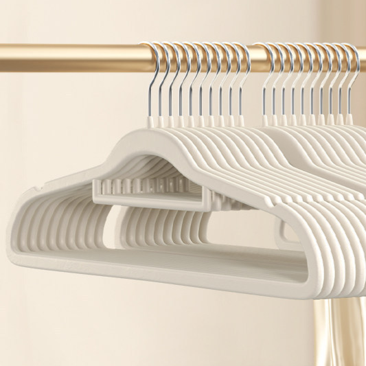 Flocking Clothes Hangers, Non-Slip Garment Hangers
