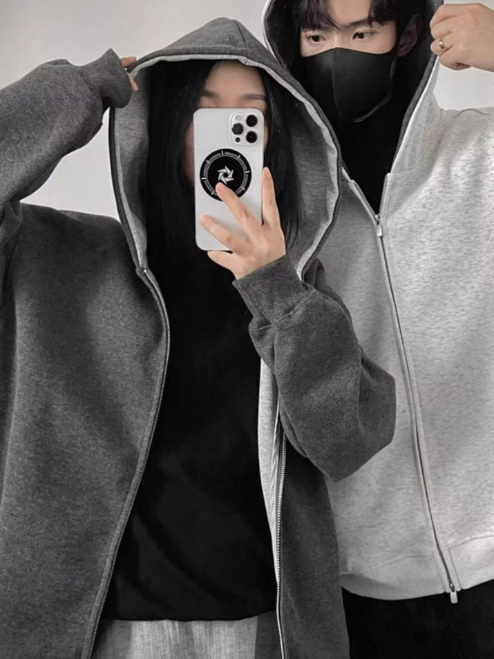 Color Block Hooded Sweatshirt Unisex Loose Fit