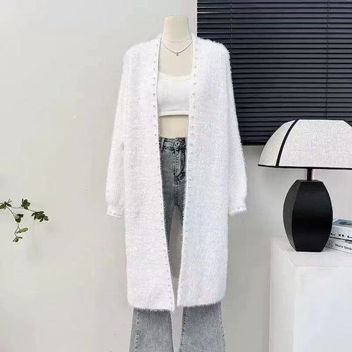 Autumn and Winter Korean Style Loose Long Lazy Style Sweater Cardigan