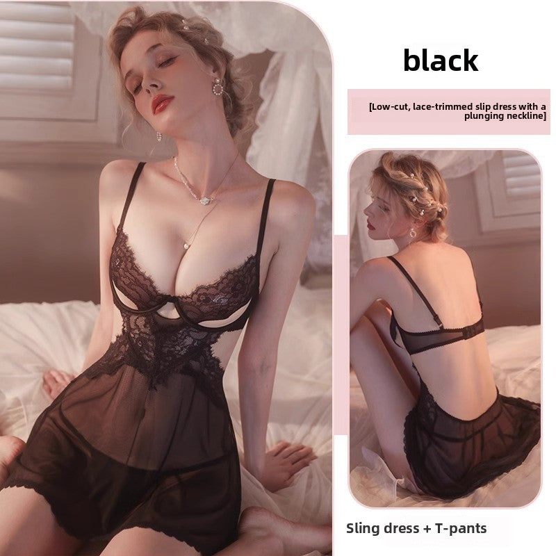 Lace Suspender Nightgown for Women