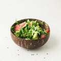Natural Coconut Wood Bowl Set with Spoon