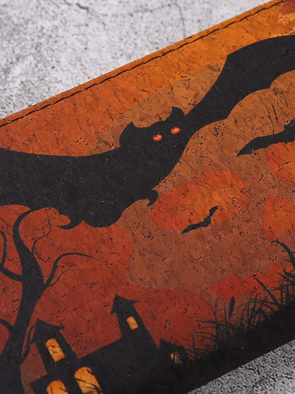 Halloween Pattern Long Wallet with Zipper