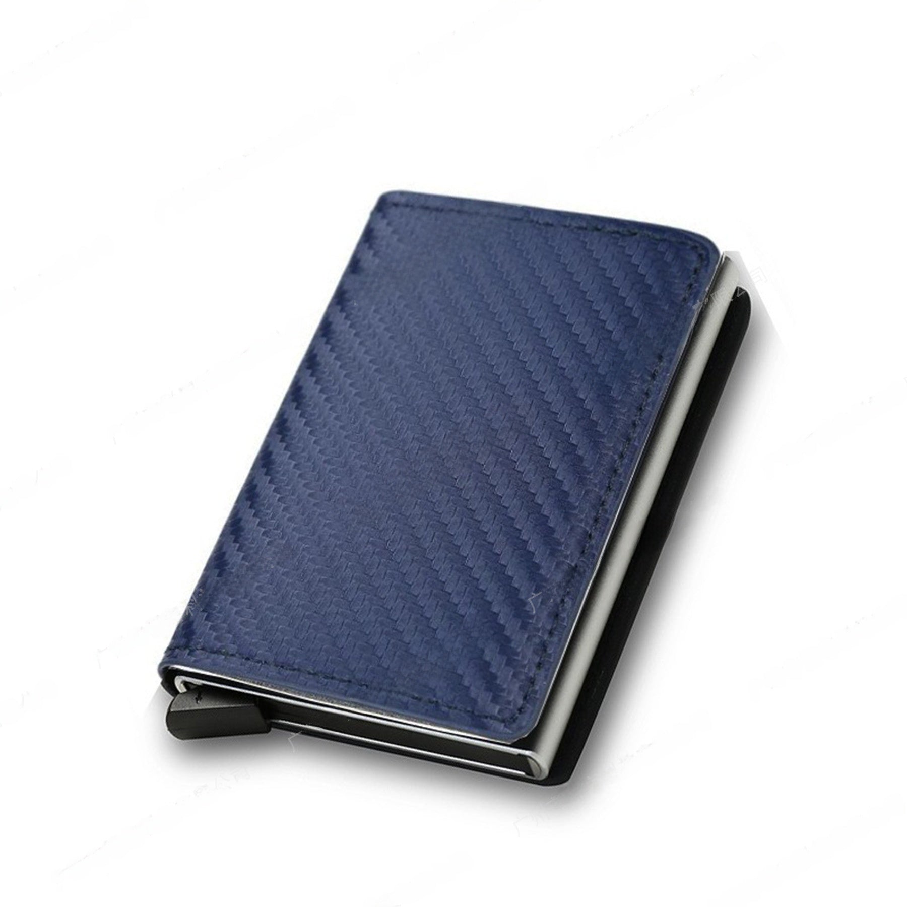 RFID Blocking Automatic Pop-Up Ultra-Thin Carbon Fiber Card Holder Wallet