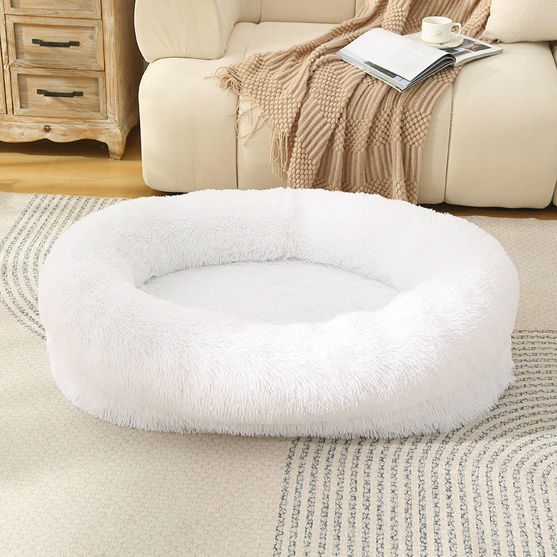 3D Cotton Yuanbao Pet Dog Bed with Waterproof Function