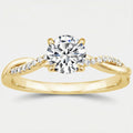 Geometric Zircon Stone Ring
