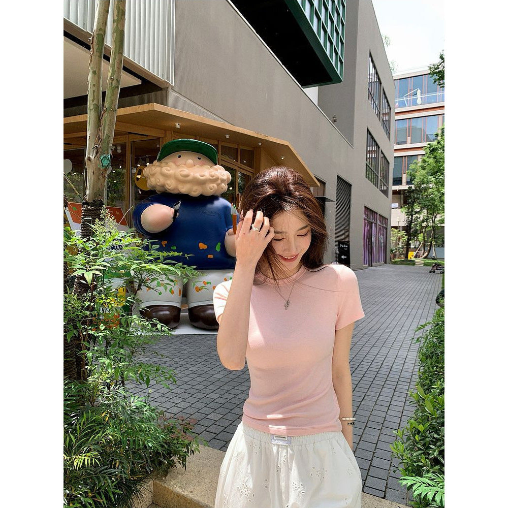 Womens Slim Fit Short Sleeve Tshirt