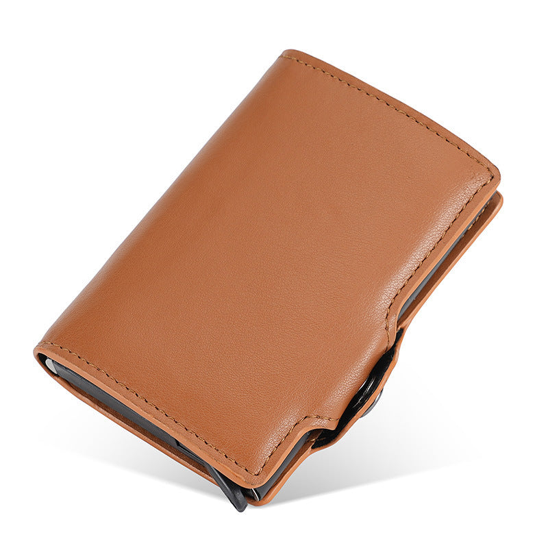 Automatic elastic card type aluminum box card package